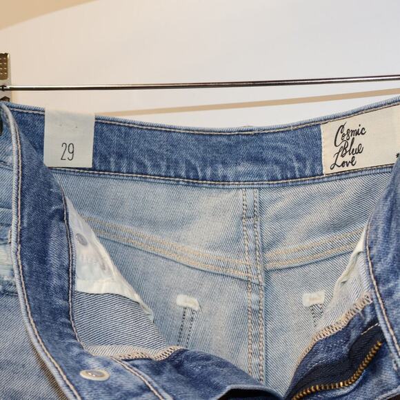 NWT Cosmic Blue Love Shorts 5 Pocket Design Distressed Waist Pockets Riptide - Picture 15 of 16